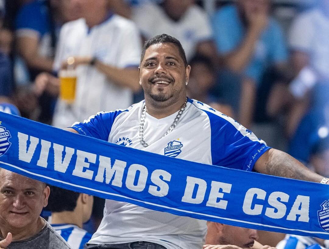 Torcida do CSA vira destaque nacional por festa no Trapichão contra o Vasco