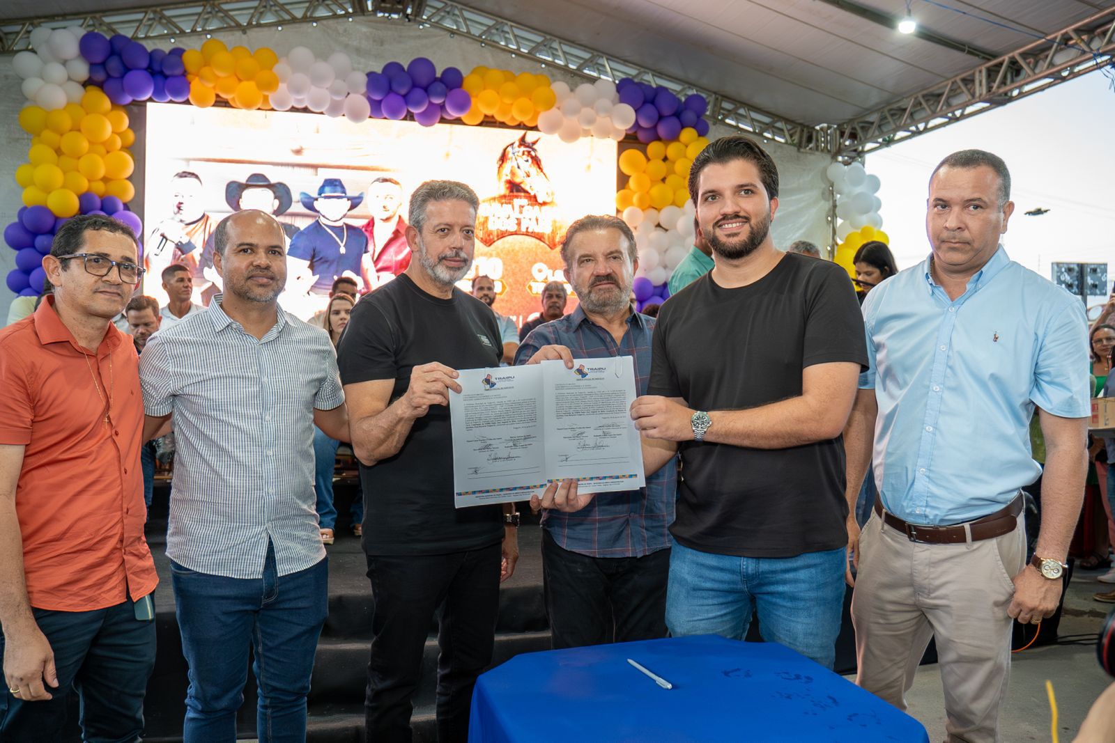 Prefeito Lucas Santos entrega obras para a saúde e educação e assina ordens se serviços em Traipu