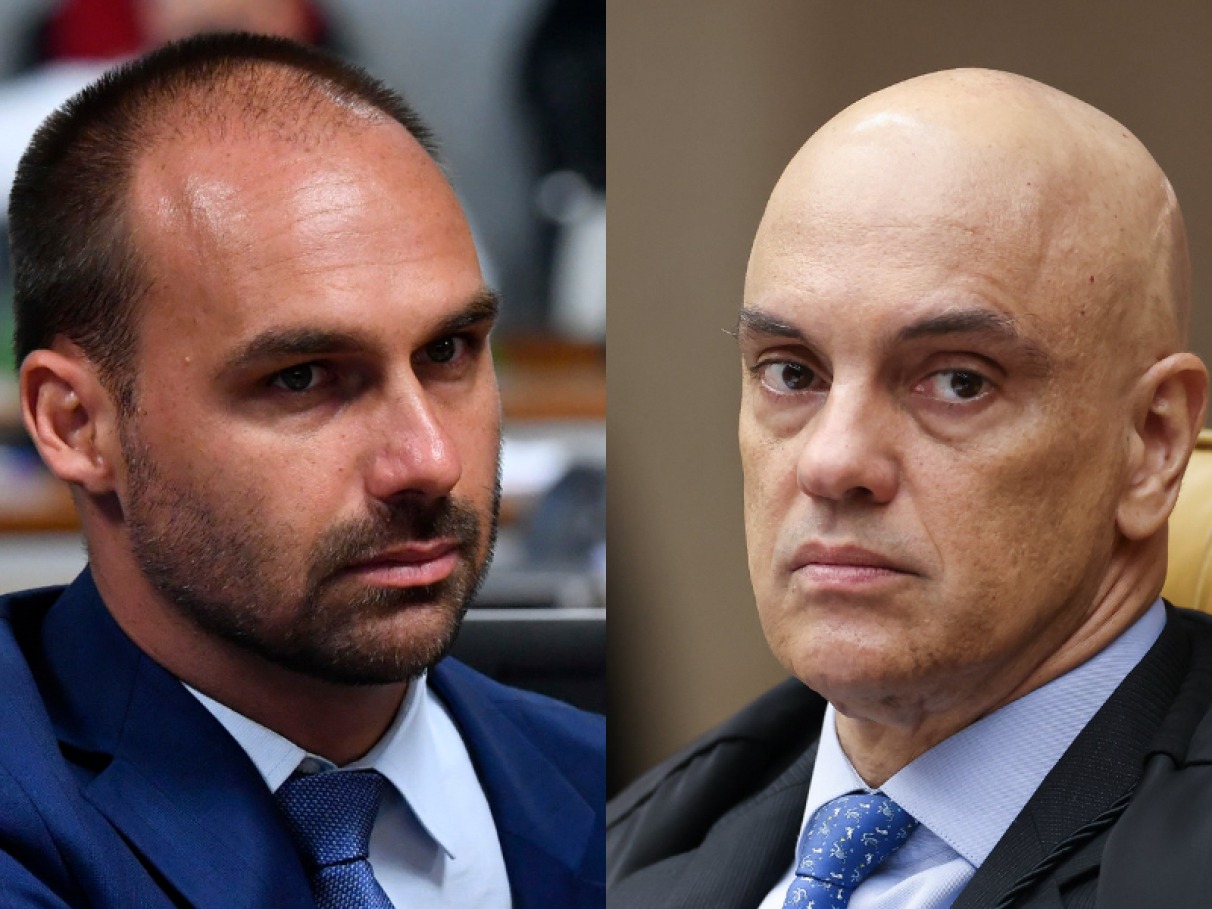 Eduardo Bolsonaro critica decisão de Moraes sobre monitoramento da casa do ex-presidente
