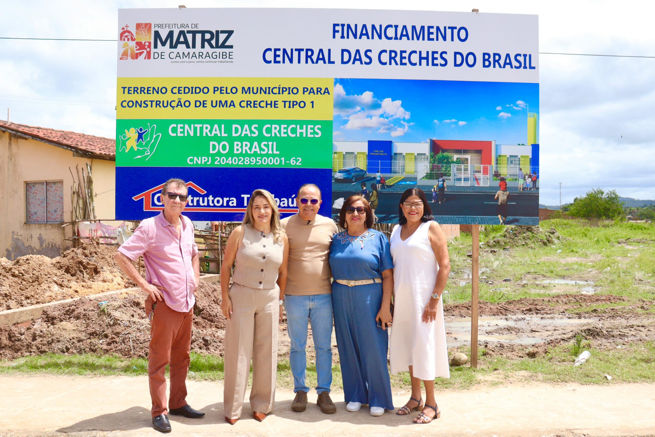 Matriz de Camaragibe lança pedra fundamental de nova creche no Distrito Industrial