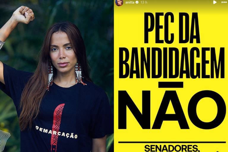 “Sem anistia para os golpistas”, Anitta convoca povo às ruas contra projeto de anistia