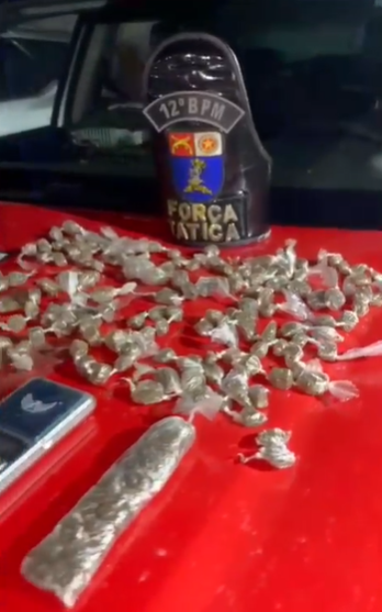 Força Tática do 12º Batalhão prende dois por tráfico no Conjunto Maceió em menos de 24h