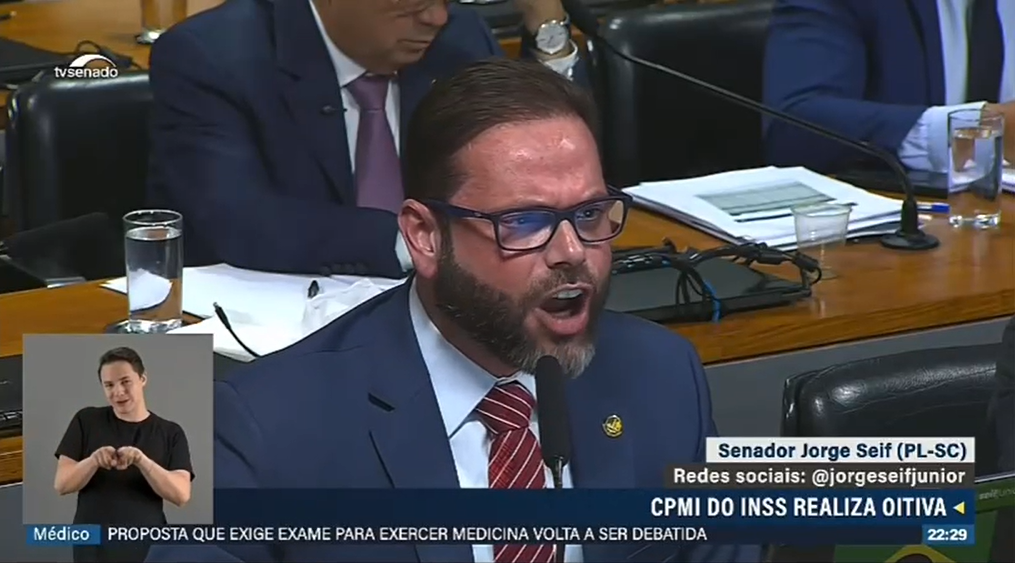 Jorge Seif acusa AGU de blindar entidades ligadas ao PT em investigação sobre fraudes no INSS