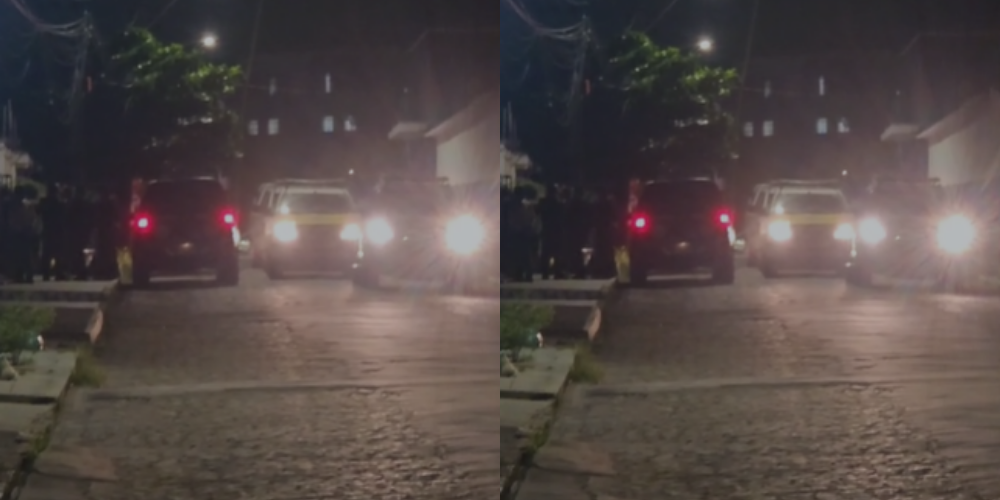 Dupla assalta motociclista na Fernandes Lima; suspeito é baleado e comparsa preso