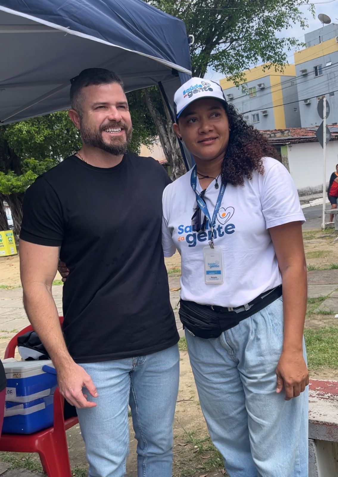 Vereador Delegado Thiago Prado acompanha atendimentos do programa Saúde da Gente na Gruta de Lourdes