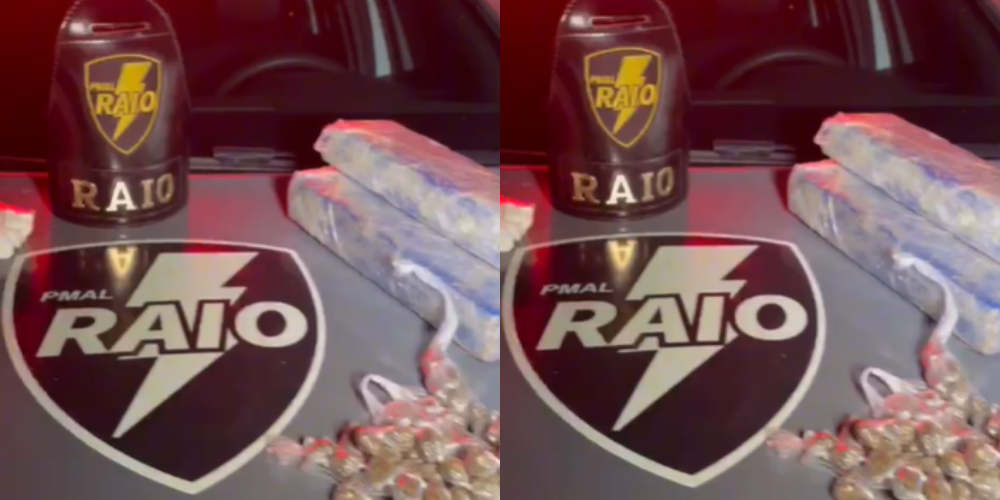 Homem é preso com 4,5 kg de maconha durante patrulhamento da Companhia de Raio no Vergel