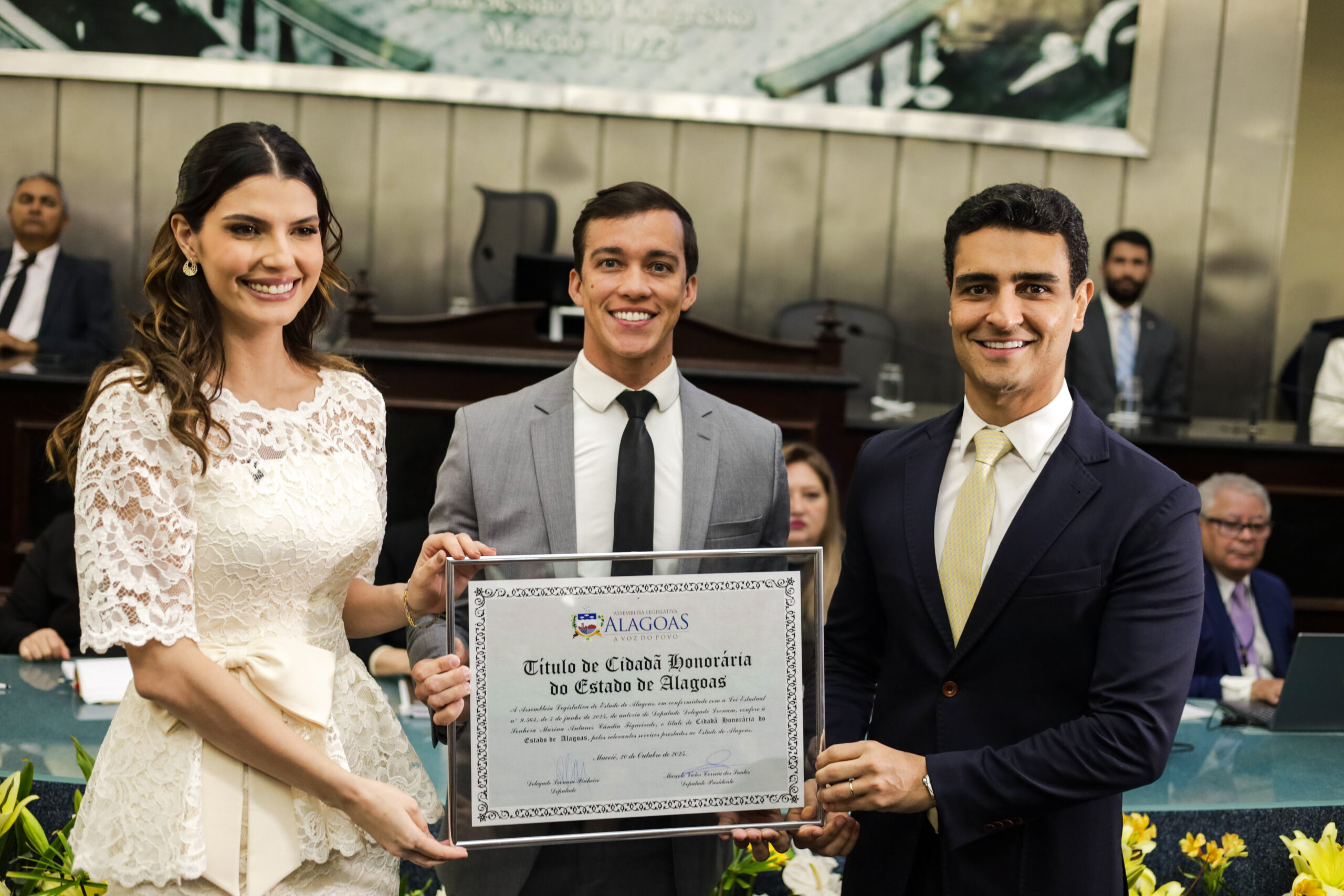 ALE concede Título de Cidadã Honorária à primeira-dama de Maceió, Marina Cândia