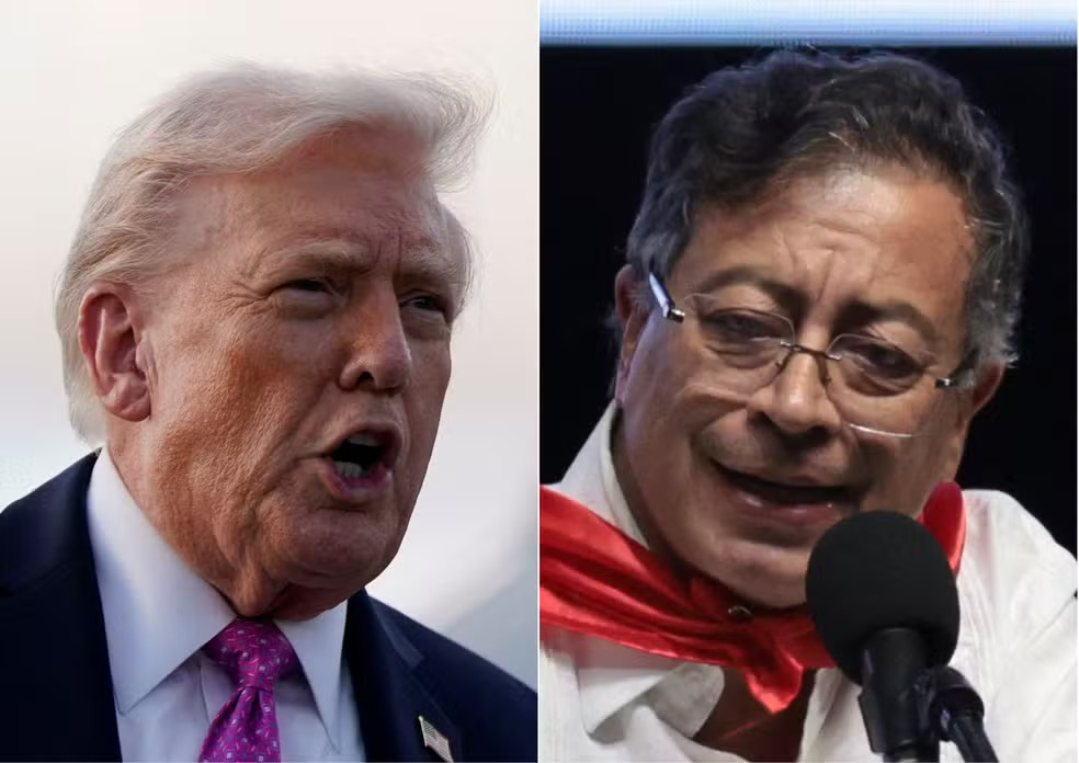 Colômbia aciona embaixador nos EUA após Trump chamar Petro de traficante de drogas