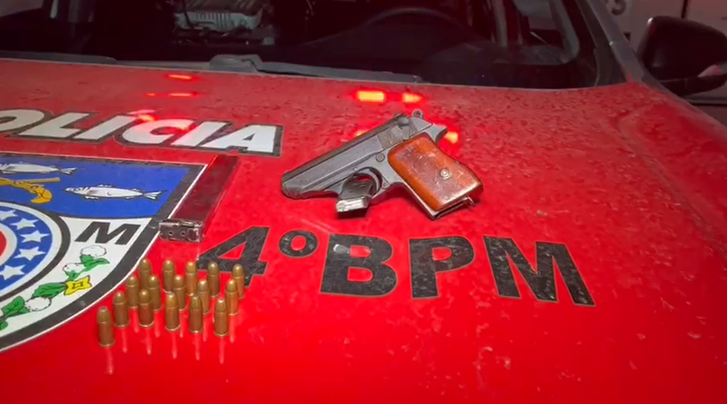Guarnição Solo II do 4º BPM prende indivíduo por tentativa de homicídio e porte ilegal de arma de fogo em Bebedouro