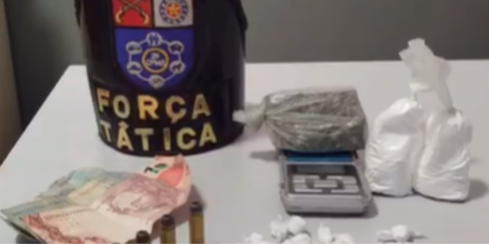 Força Tática prende indivíduo por tráfico de drogas e munições em Paripueira