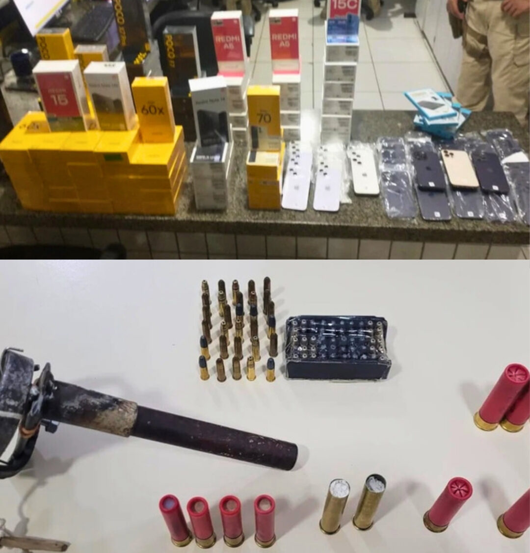 Polícia apreende mais de 100 celulares, 90 munições e arma artesanal em São Sebastião