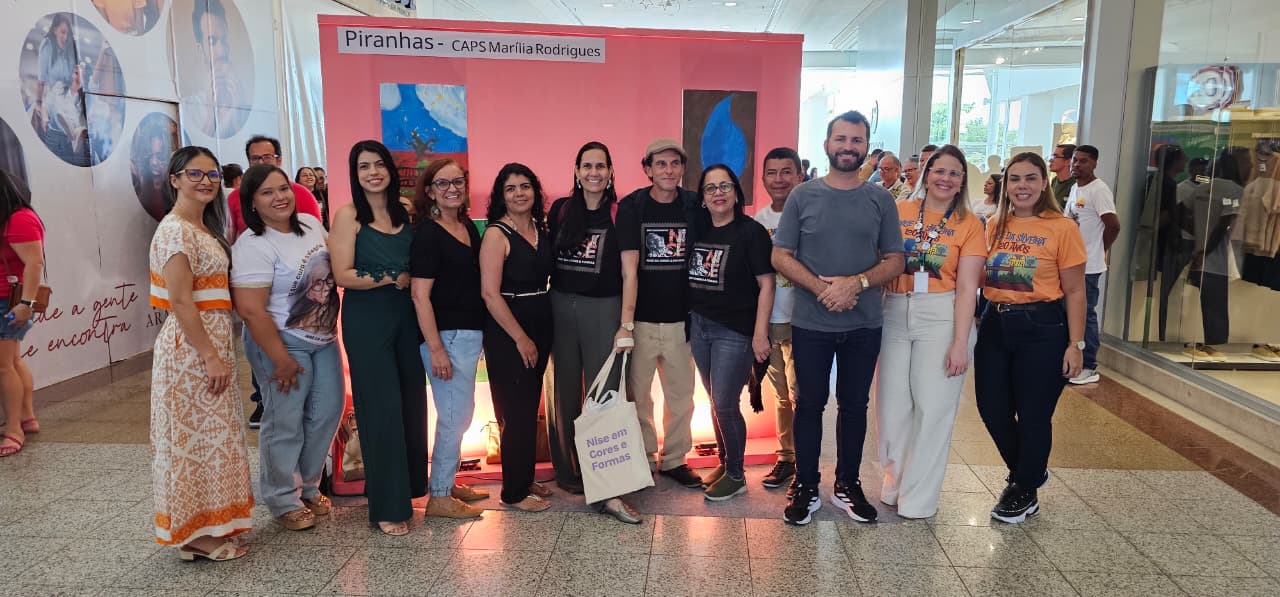 Piranhas fortalece protagonismo na Saúde Mental e participa de encontro do Projeto Nise Cores e Formas, em Arapiraca