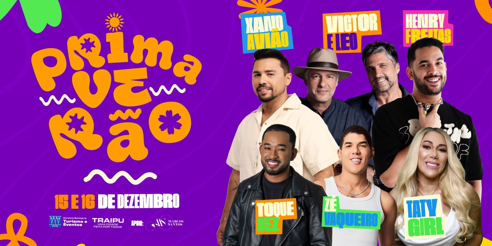 Traipu divulga programação oficial do Primaverão 2025, o maior festival do interior de Alagoas