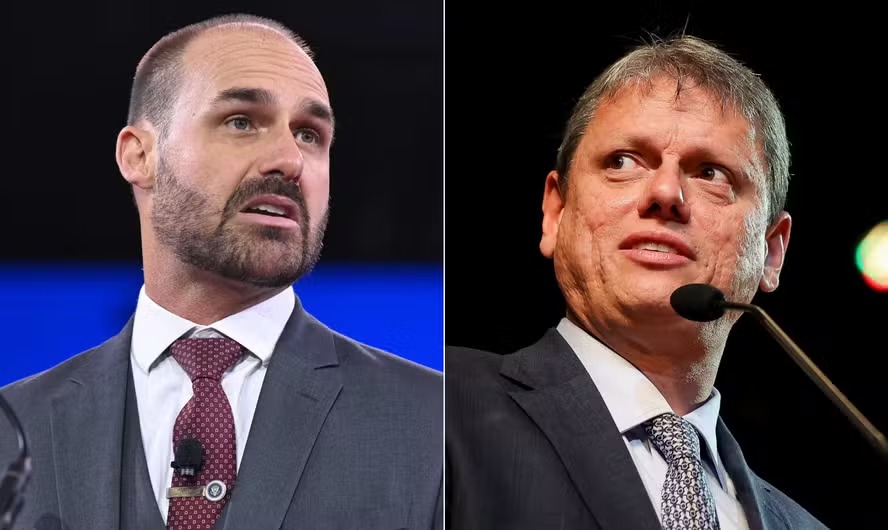 Eduardo Bolsonaro critica articulação por Tarcísio, mas admite apoiá-lo contra Lula
