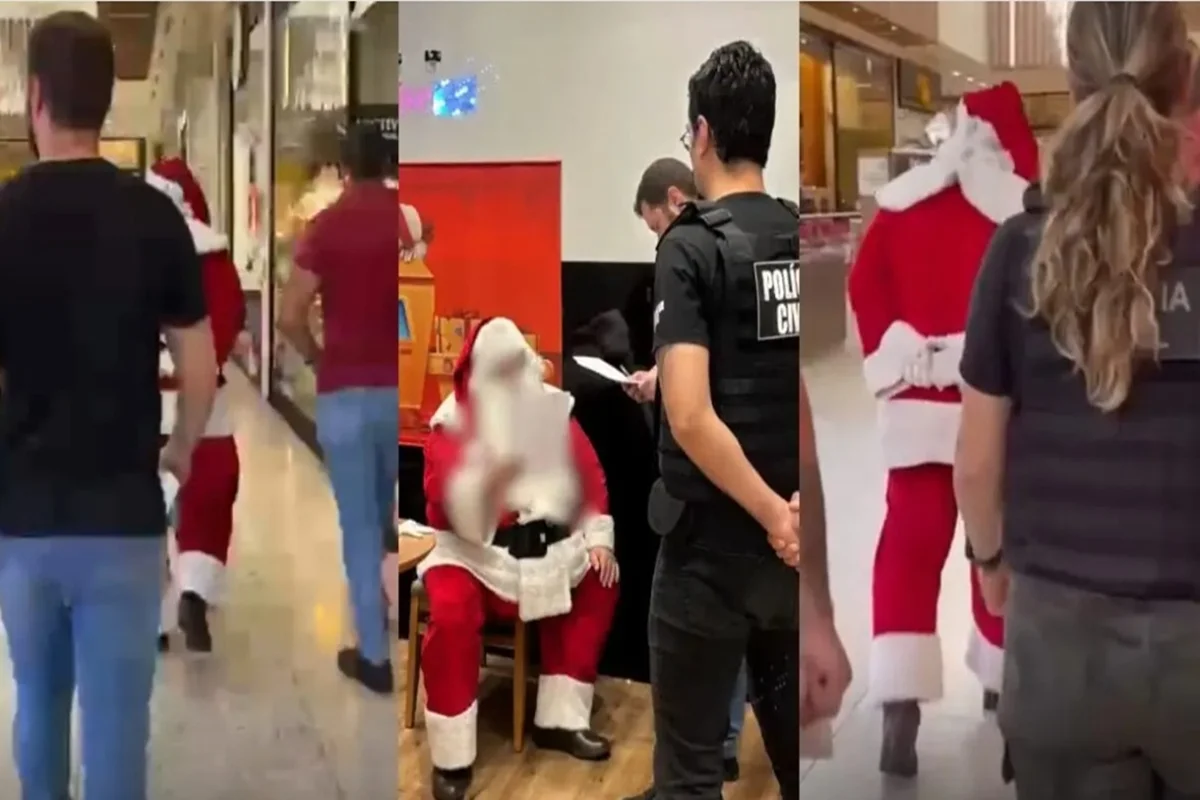 Papai Noel é preso por estupro de vulnerável enquanto trabalhava em shopping