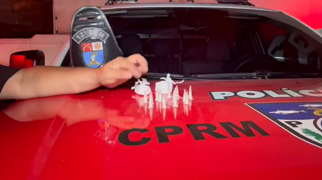 Força Tática do 12º BPM prende homem com cocaína na Cidade Universitária