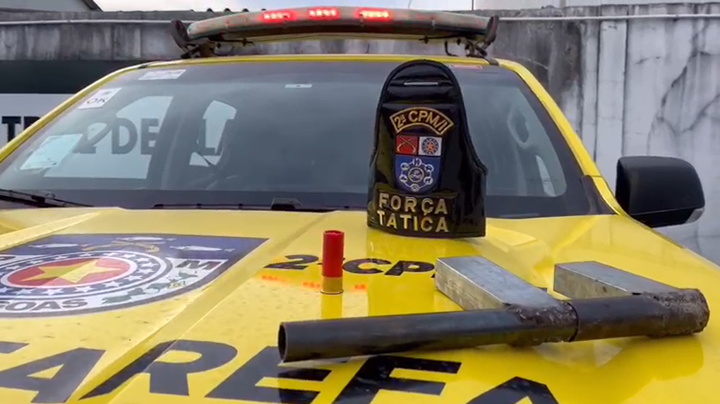 Força Tática da 2ª Cia apreende arma de fabricação caseira na Pescaria