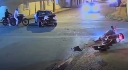 Motorista embriagado e sem habilitação atropela viatura da Guarda Municipal e é preso