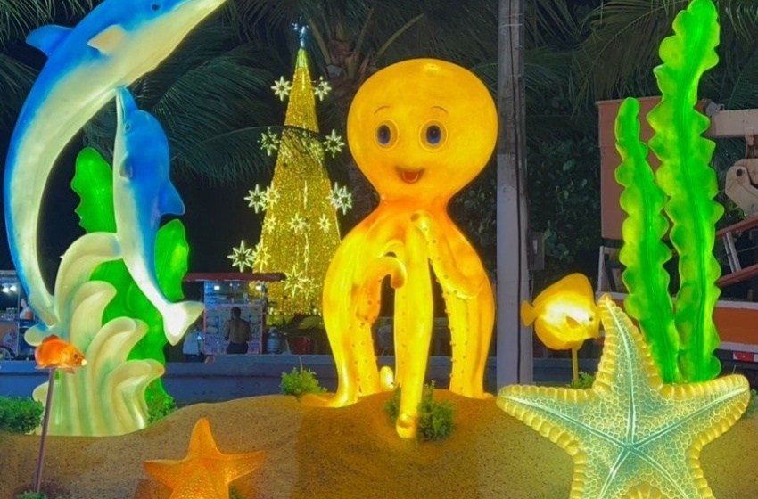 Abertura do Natal de Todos Nós é hoje e traz cenografia marítima que celebra Maceió