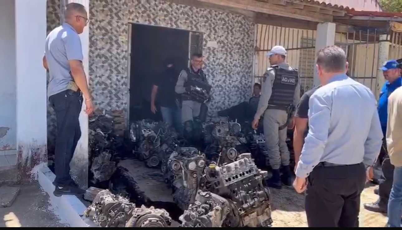 Operação ”Veículos do Agreste” resulta em apreensão de motores e caixas de marcha roubados