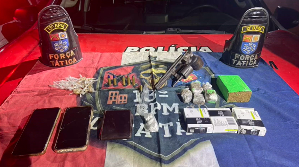 Força Tática do 13º BPM prende suspeito apontado como líder do tráfico no Feitosa