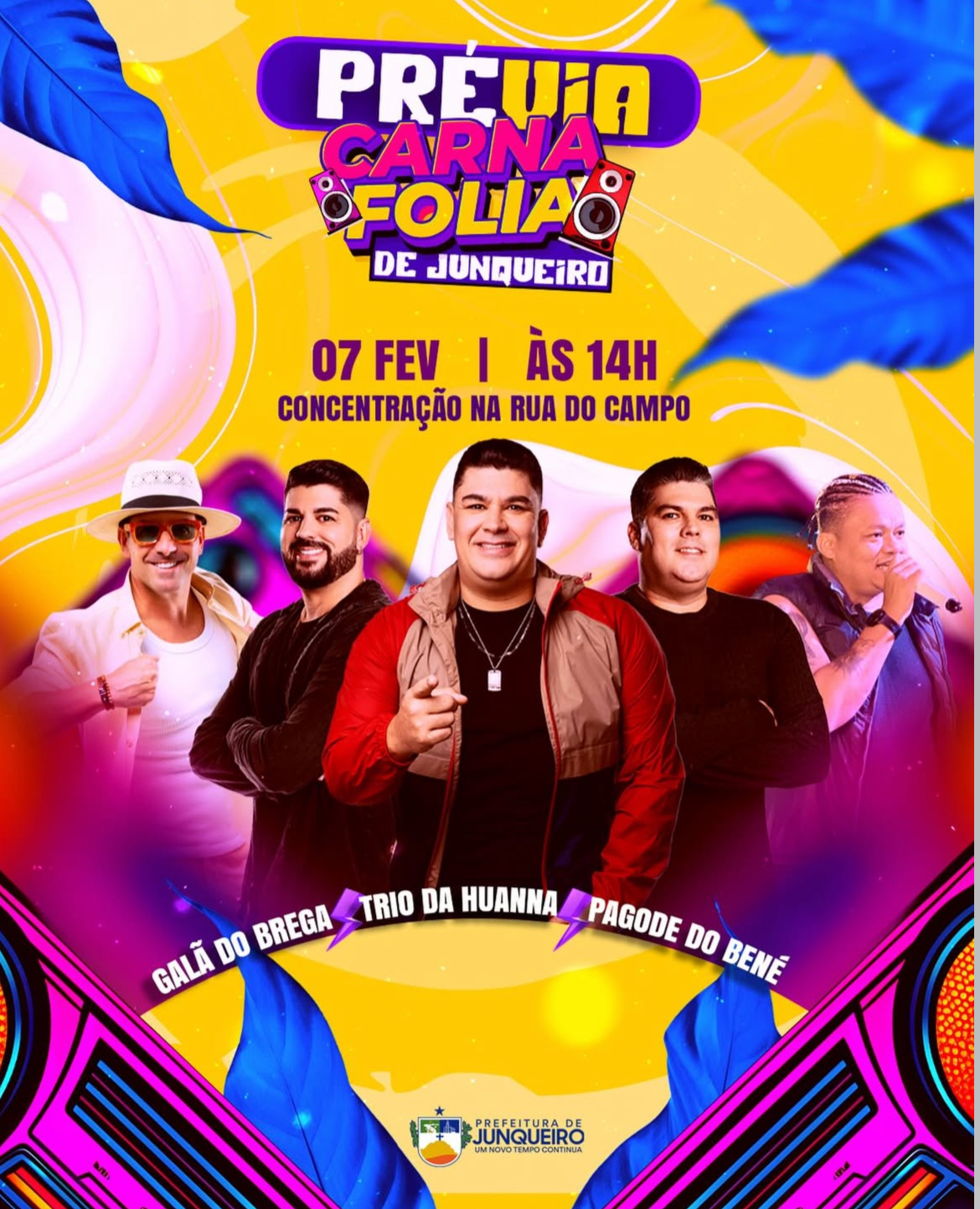Prévia de carnaval em Junqueiro promete agitar os foliões dia 07 de fevereiro