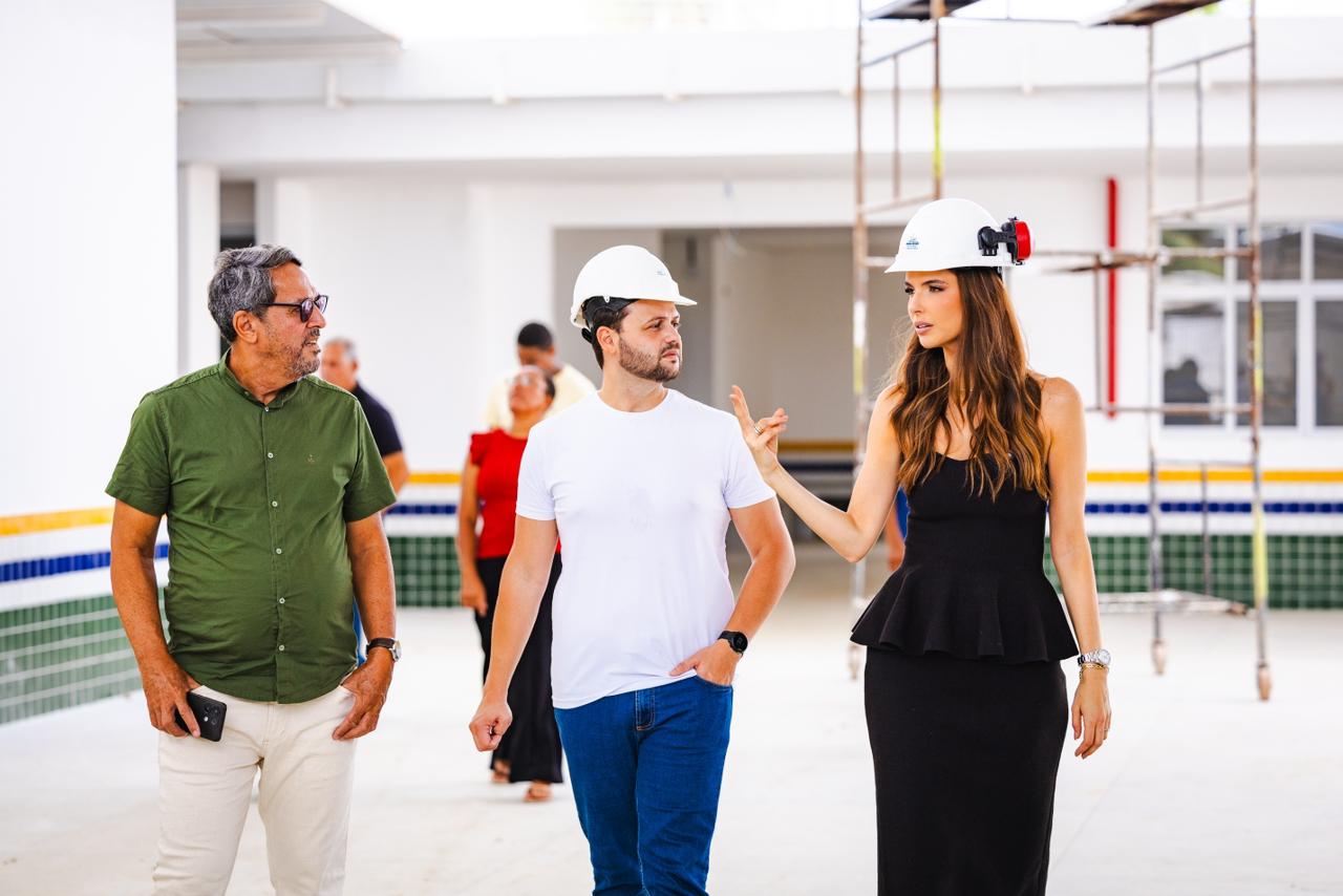 Primeira-dama Marina Candia visita nova unidade do Gigantinhos em Ipioca