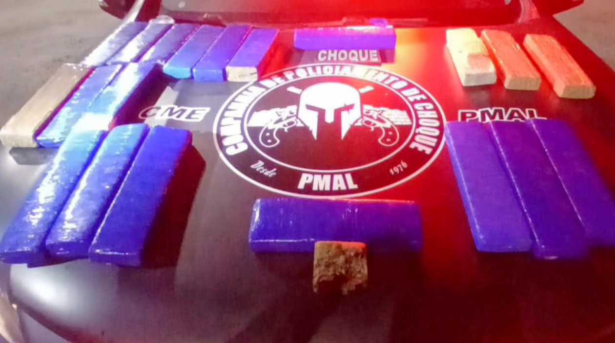 Choque da PMAL prende três homens com 20kg de maconha em Rio Largo