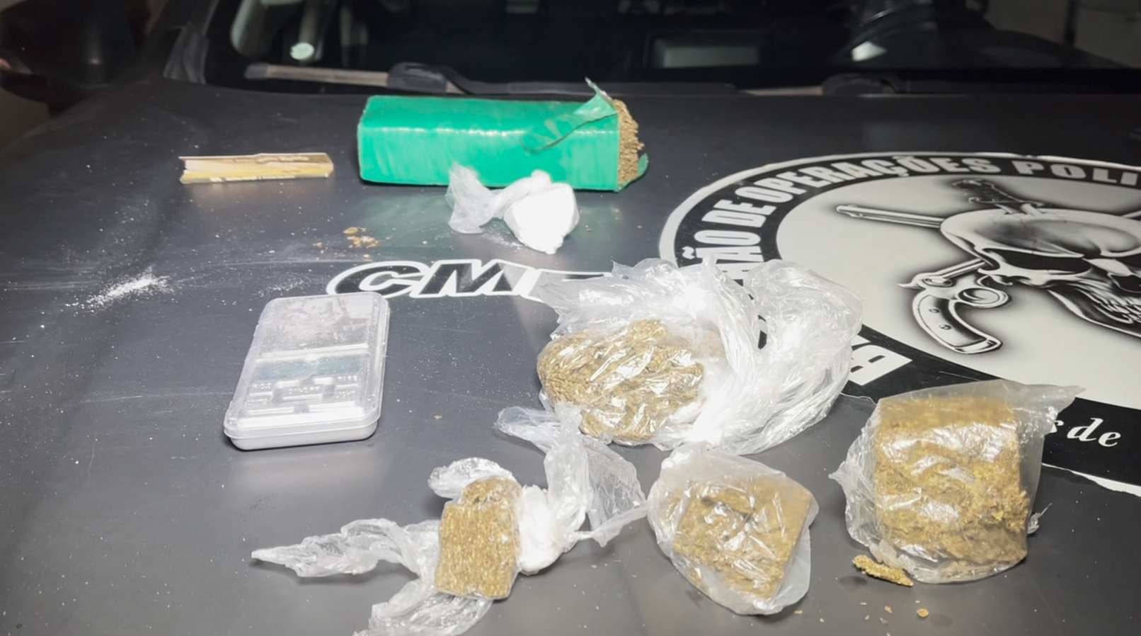 BOPE prende suspeito por tráfico de drogas e posse de arma de fogo