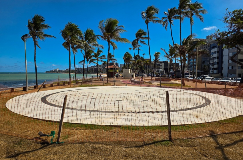 Posto 7 recebe fonte interativa com jatos de água de até 4 metros