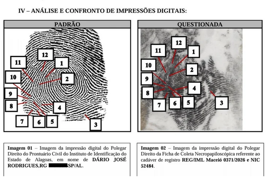 IML identifica motorista de aplicativo encontrado na zona rural de Rio Largo