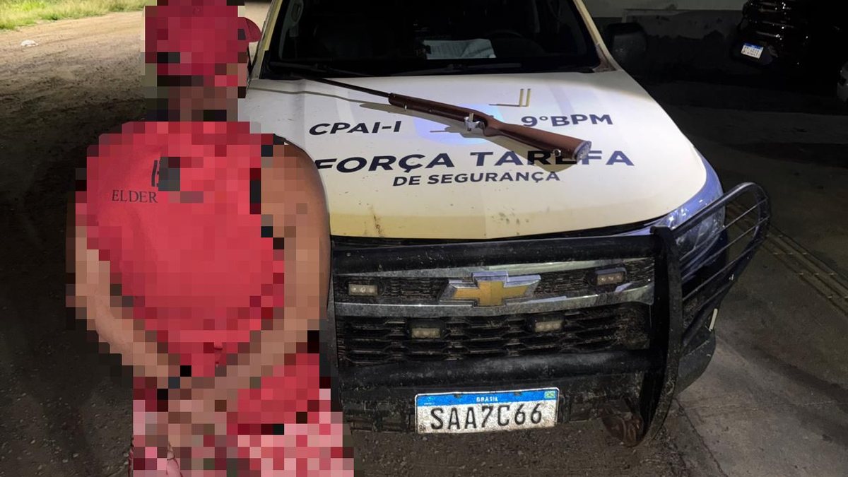 Homem é preso após atirar contra casa e ameaçar vítima no Sertão