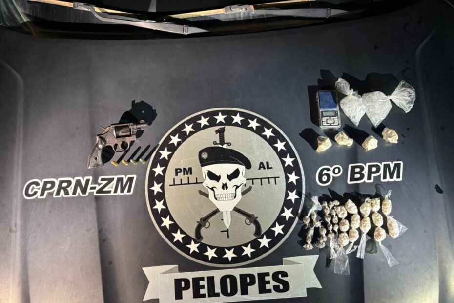 Suspeito de comandar distribuição de drogas é preso após ameaçar mulher com deficiência