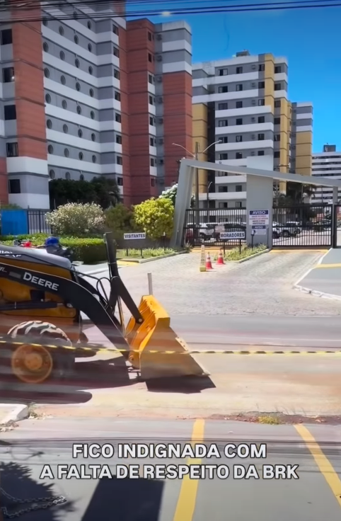 “Fico indignada com a falta de respeito da BRK”, reclama empresária após interdição