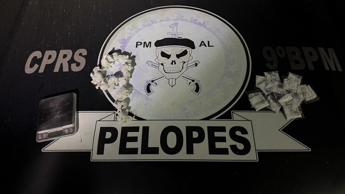 Jovem de 19 anos é preso com cocaína, maconha e balança de precisão no Sertão de Alagoas