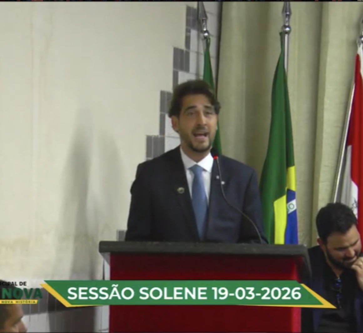 “Hoje me torno filho de Igreja Nova e sigo com o compromisso de trabalhar por todo o Baixo São Francisco”, diz Guilherme Lopes ao receber título de cidadão igrejanovense