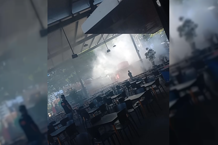 Food truck pega fogo em food park na Jatiúca, em Maceió