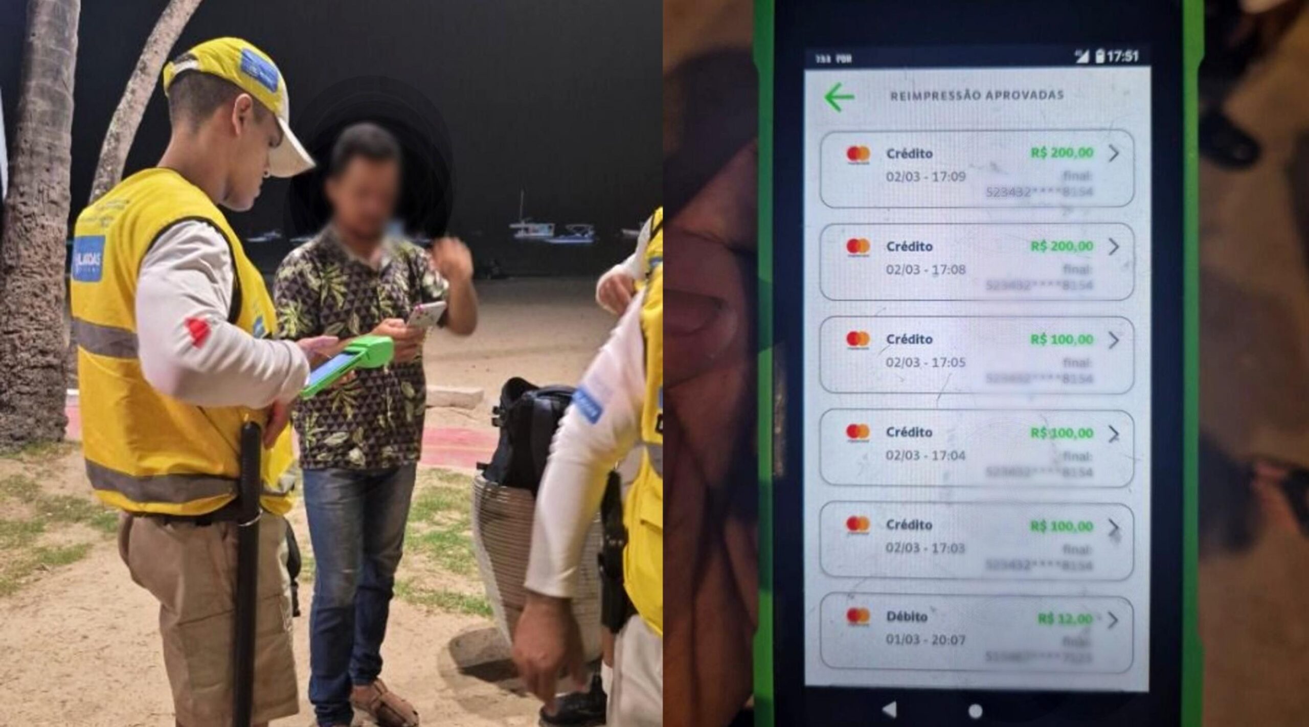 Ambulante é preso após gastar R$ 700 com cartão perdido na orla de Maceió