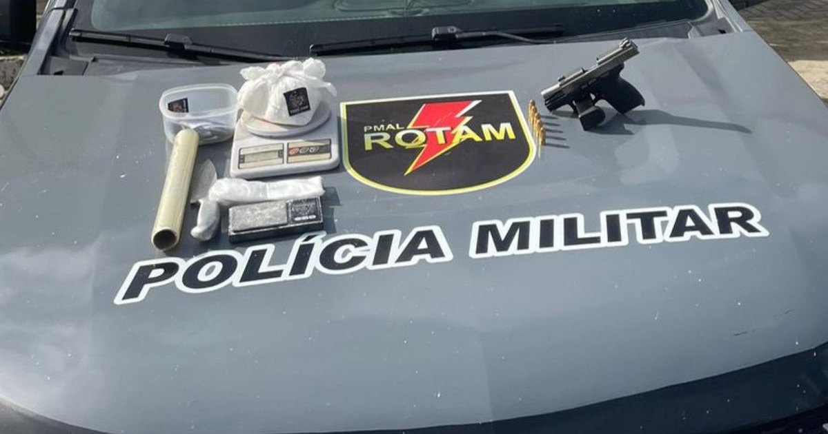 Traficante vulgo “Costela” é preso com cocaína, pistola e balanças dentro de casa no Salvador Lyra