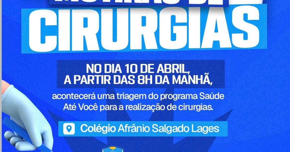 Mutirão de cirurgias em São Miguel dos Milagres amplia acesso à saúde e agiliza atendimentos