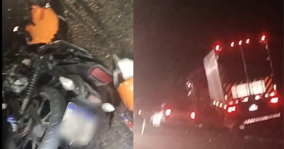 Motociclista perde a perna após colisão grave com carreta na BR-316