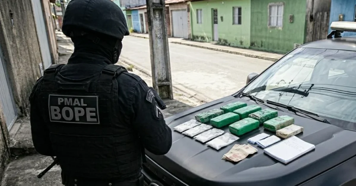 Bope aprende drogas em ponto de tráfico na Grota da Moenda
