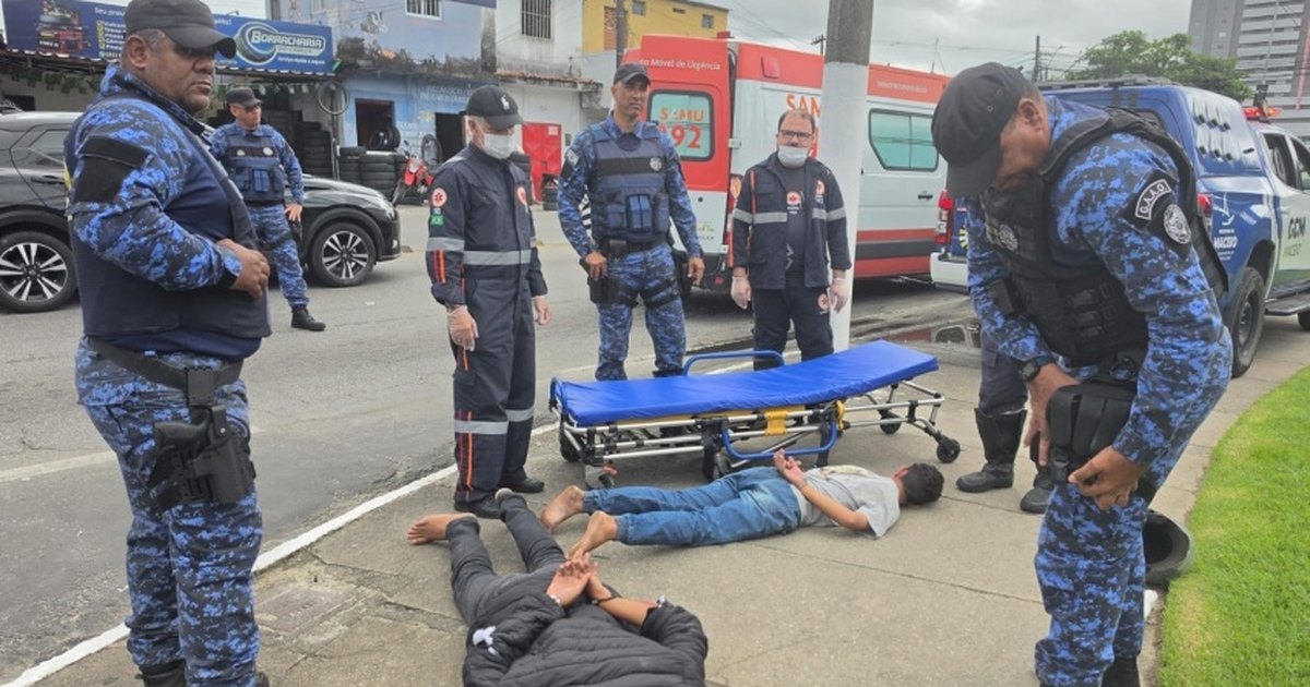 Guarda Municipal de Maceió impede assalto e prende dois homens na Serraria