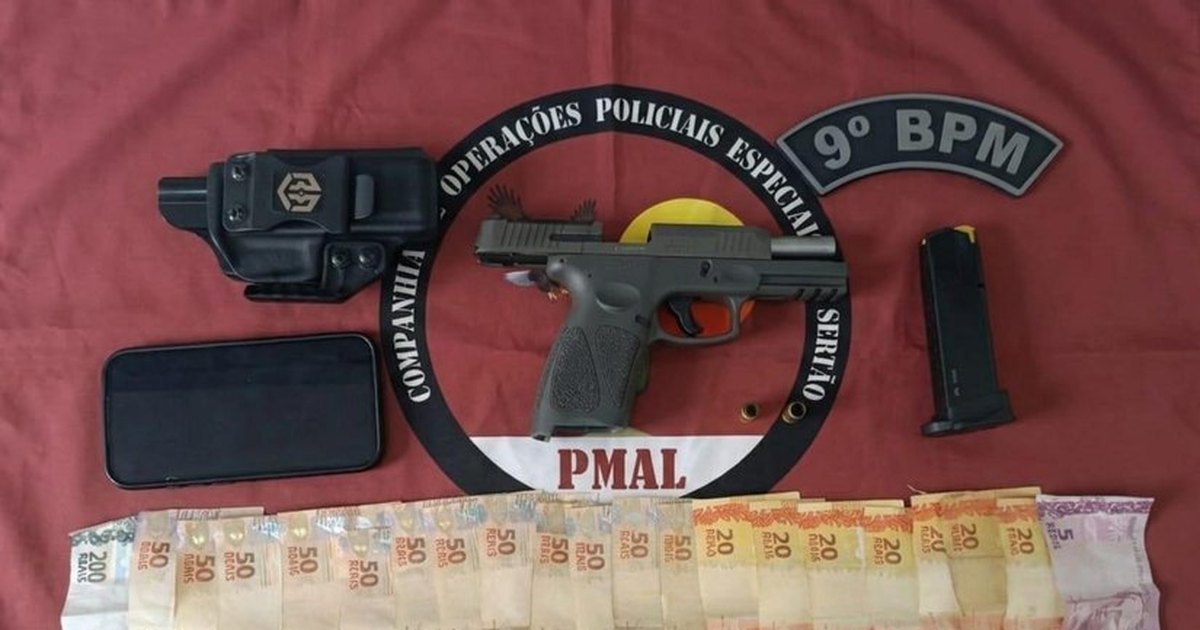 Homem atira em ponte entre Alagoas e Sergipe, esconde arma em carro e acaba preso