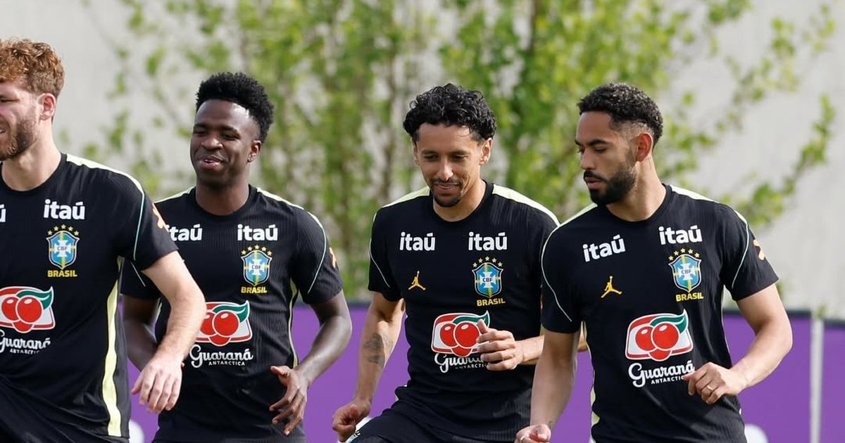 Ancelotti comanda primeiro treino da Seleção nos EUA com presença de Neymar