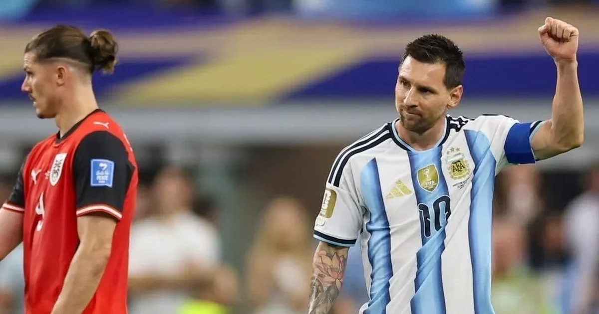 Messi bate recorde, Argentina vence a Áustria e garante vaga no mata-mata da Copa