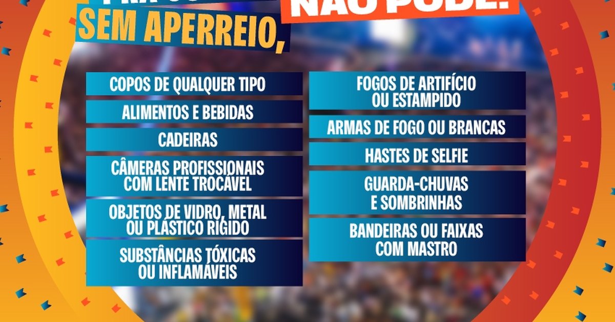 O que não levar ao São João Massayó? Veja lista de objetos proibidos