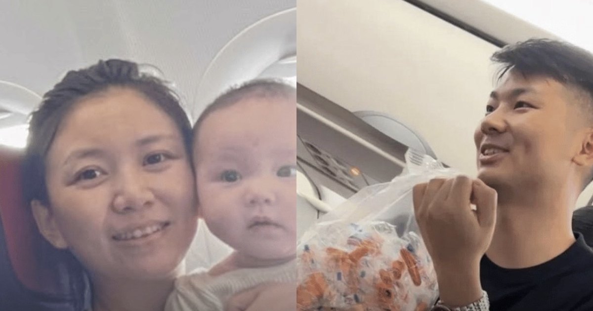 Pai distribui kits a passageiros para pedir desculpas por possível choro de bebê em voo