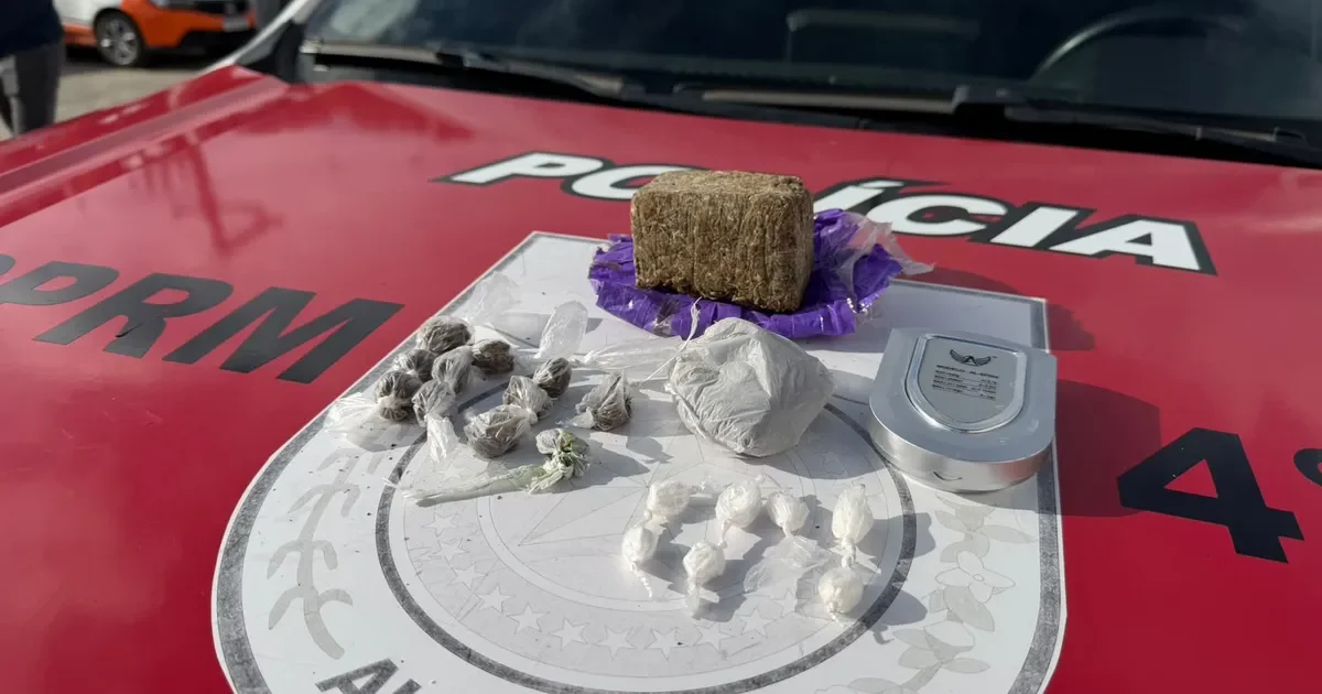 PM apreende adolescente por tráfico de drogas no Tabuleiro de Maceió
