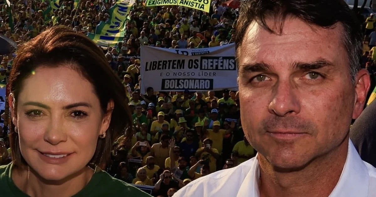 PL faz nova tentativa para pacificar relação entre Michelle e Flávio Bolsonaro